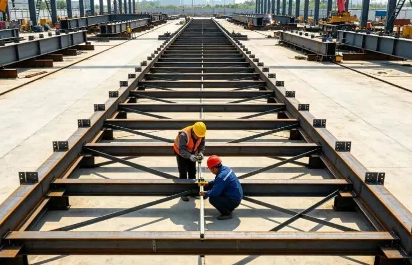 ऑन-साइट स्टील स्ट्रक्चर असेंबली + इंटीग्रल होइस्टिंग कंस्ट्रक्शन वर्कफ़्लो + मुख्य विचार