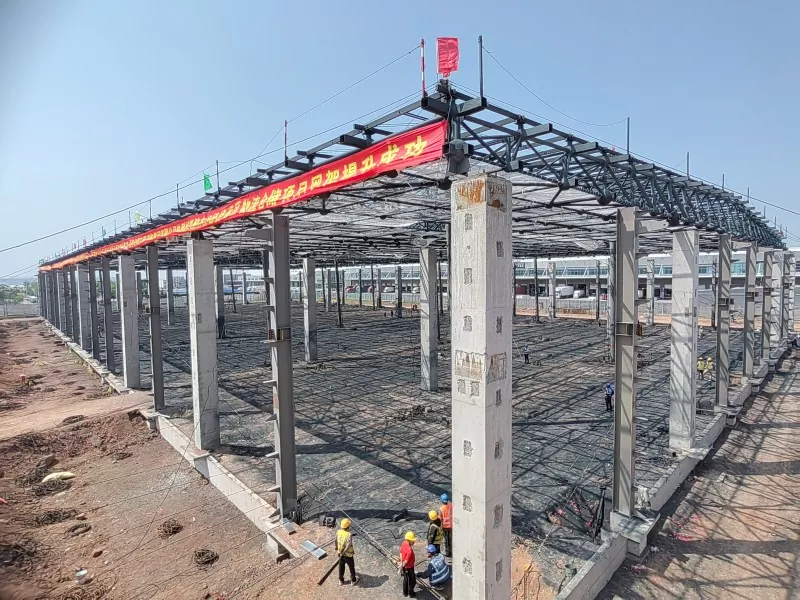 बड़े पैमाने पर इस्पात संरचना गोदाम निर्माण